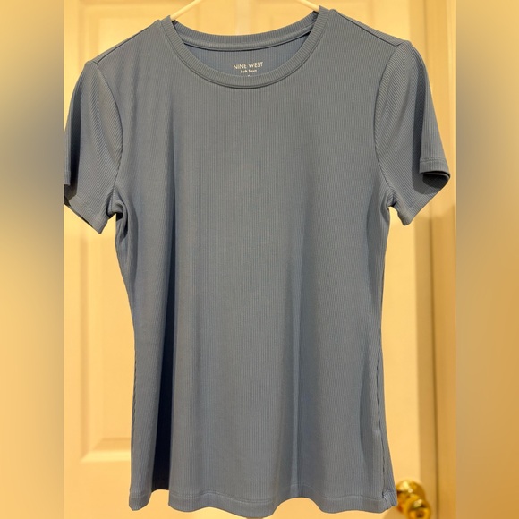 Nine West Tops - Nine West Women's Short Sleeve Top in Soft Blue small